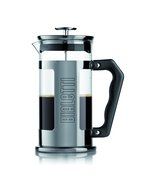 Bialetti 06700 3-Cup French Press Coffee Maker, Premium Stainless Steel, Silver