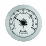 Analog Hygrometer HYG-75S Polished Silver Finish Hygrometer