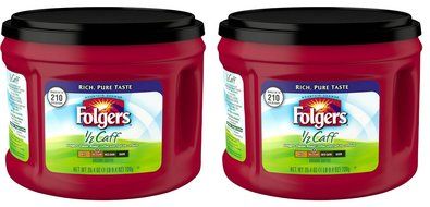 Folgers 1/2 Caff Ground Coffee, 25.4 oz N8