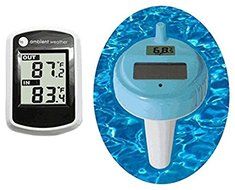Ambient Weather WS-42 Wireless with Indoor Temperature and Floating Pool and Spa Thermometer