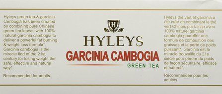 Hyley's 100% Natural Garcinia Cambodgia Green Tea 25 foil envelope tea bags N3