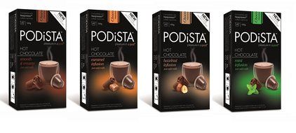 Hot Chocolate Nespresso Compatible Capsules Hot Cocoa Pods - Variety Pack - 4 Flavors / 4 Boxes - 40 Pod Package N2