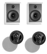 Polk Audio 70-RT 3-Way In-Ceiling Speaker (Pair) Plus a Polk Audio MC85 In-Wall Speaker (Pair) N2