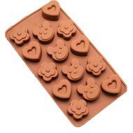 JLHua Candy Molds &amp; Ice Cube Trays- Flower, Heart &amp; Bears-Silicone Chocolate Molds - Fun, Toy Kids Set N2