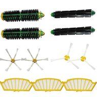 I-Clean Bristle &amp; Flexible Beater Brush Armed Filter kit for iRobot Roomba 500 Series Vacuum Cleaner 510 520 530...