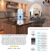 LeDoux Water Filter Dispenser -64 Cup Large 4 Gallon Countertop Pitcher Filter System Transform Tap Water to Premium...