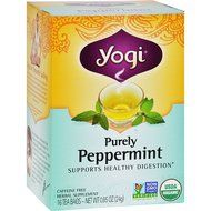 Yogi Purely Peppermint Tea 16BAGS NET WT 0.85OZ (24G)