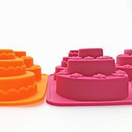 6 Cavity Three- tier Cake Molds Silicone Cake Bread Baking Mold Set of 2 N7