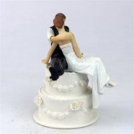 Derker Wedding Cake Topper Love Bride and Groom Figurine--Kiss,Christmas gift N2