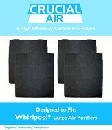 4 Carbon Pre Filters, Fits Whirlpool AP300, AP350, AP450, AP510, Part 8171434K