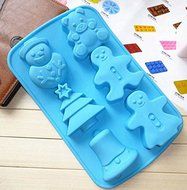 Christmas Series Diy Silicone Soap Fondant Chocolate Moulds Ice Lattice Cake Mold Baking Tools