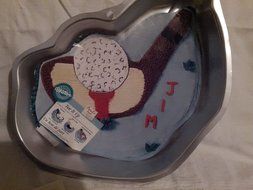 Wilton Cake Pan: Tee It Up/Golf/Golfing/Hole in one (2105-2032, 1998)
