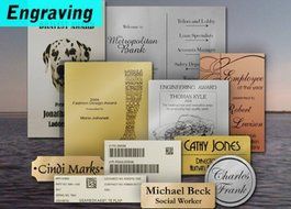 Personalized Laser Engraved Label Plate Service - 12x12 or Smaller
