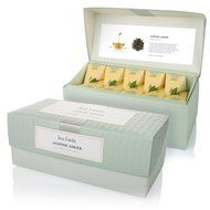 Tea Fort&eacute; Presentation Box with 20 Handcrafted Pyramid Tea Infusers - Jasmine Green Tea