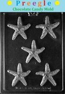 PLP-N059 Starfish Chocolate Candy Mold