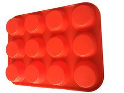 Wocuz Muffin Pans - Top Non Stick Bakeware for Muffins, Cakes and Cupcakes - 12 Cups Texas Jumbo Silicone Mold...