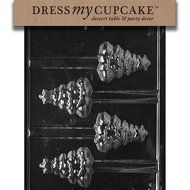 Dress My Cupcake DMCC421 Chocolate Candy Mold, Christmas Tree Pretzel, Christmas