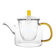 Ceramic Story Heat Resistant Borosilicate Glass Teakettles with 4 Teacups,Stovetop Safe (5, 450ml) N7