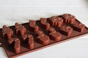 Ice Pop Molds Silicone Baking Mould Mold Chocolate Cake Cookie Muffin Candy Jelly Ice Cube (Type 5-8 Leaves) N2