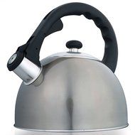 Creative Home Satin Splendor High Quality Stainless Steel 2.8-Quart Whistling Tea Kettle, Chartreuse N2