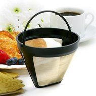 NRP Professional Norpro 551 Gold Cone No.4 Coffee Filter Coffeemakers Golden Black