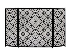 Deco 79 50377 Striking Metal Fire Screen, 48" W x 30" H