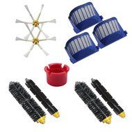 Hongfa Irobot Roomba Brush and Filter Kit 6-arms Sidebrush Flexible Beater Brush Bristle Brush Roomba Aerovac...