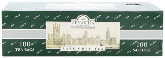 Ahmad Tea Earl Grey Tea, 100 Enveloped Teabags, 7-Ounce Packet (Pack of 3) N3