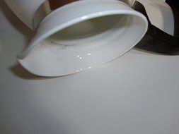 Corning Ware 6 Cup All White Tea Pot Steel Lid P-204-B N4