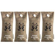 Bamboo Charcoal Air Purifiers by ZooBamboo - Fragrance Free Odor Eliminator Freshener and Dehumidifier for Smokers... N16