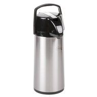Choice 2.2 Liter Glass Lined Stainless Steel Airpot with Lever N2