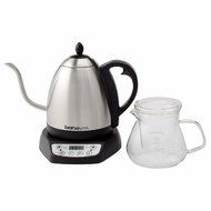 NEW! Bonavita Combo 2 V-Temp Kettle with FREE Tea Brewer, Silver/Black Stainless Steel Finish N2