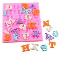 Mujiang Fondant Letter Mold Candy Making Tools Silicone Alphabet Molds Cake Decorating N2