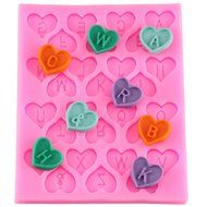 Mujiang Fondant Letter Mold Candy Making Tools Silicone Alphabet Molds Cake Decorating N4