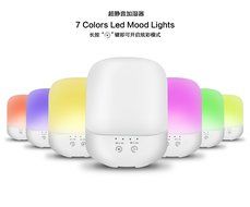 Intsun 300mL Portable Ultrasonic Cool Mist Aroma Humidifier with 7 Changing Colored LED Lights,Waterless Auto... N3