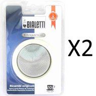 Bialetti Stainless Steel Replacement Gasket Filter 10 Cup Espresso Maker (2-Pack)