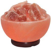 Indus Classic LFB-04 3.5-Inch Himalayan Fire Bowl Salt Lamp Natural Crystal Rock, 7-9-Pound N2