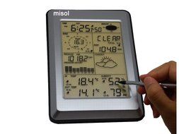 MISOL Professional Wireless Weather Station Touch Panel w/ Solar sensor, w/ PC interface N6