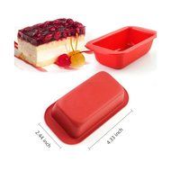Food-Grade Silicone Loaf Square Bread Cake Mold Baking Pan 2.444.33 inch