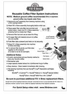 Economy Kitchen Accessory Fill N Brew K-Cup Filters 50 Count