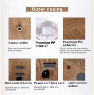 ATD Have Water Protection Features Ultrasonic Flying Saucer Aromatherapy Humidifier,Suitable for Home Office Purifying... N2