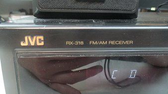 JVC AM-FM Stereo Receiver Model RX-318 w Phono Preamp 110 Watts Per Channel
