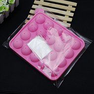 20 Holes Silicone Lollipops Mold Cake Mold Baking Chocolate Ice Lattice Bakeware Mold N4