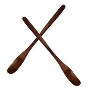 8-1/3 Inch High-grade Long Handle Nanmu Wooden Tea Coffee Mixing Measuring Spoon, Set of 2 (4) N6