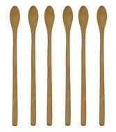 8-1/3 Inch High-grade Long Handle Nanmu Wooden Tea Coffee Mixing Measuring Spoon, Set of 2 (4) N7