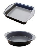 BergHOFF EarthChef Round and Square Cake Pan Set, Aluminum