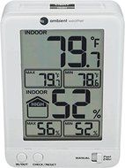 Ambient Weather WS-2063-W Indoor Temperature and Humidity Monitor with Backlight N5