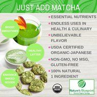 Nature's Blueprint Organic Japanese Matcha Green Tea Powder (1 oz Tin) - Ceremonial Grade N23