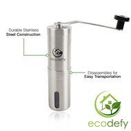 Premium Stainless Steel Manual Coffee Grinder Mill by EcoDefy - French Press, Keurig, and Aeropress Compatible...