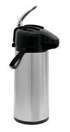 Update International NVAL-22BK Stainless Steel Val-U-Air Glass Lined Regular Coffee Air Pot, 74-Ounce, Set of 3
